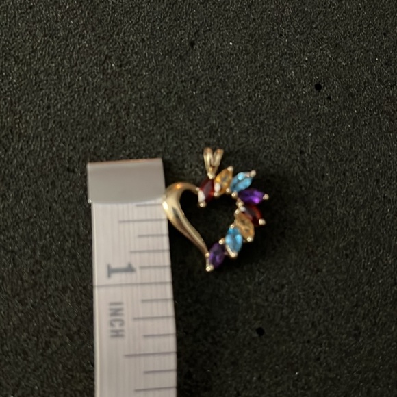 10k multi gem pendant - Picture 4 of 4
